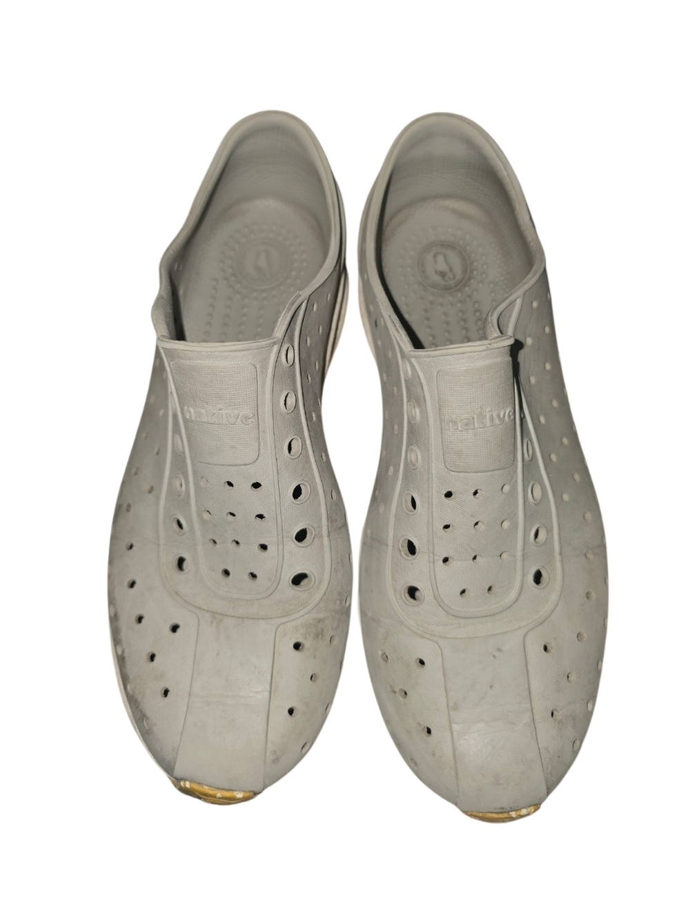 Native Shoes Kids Slip-On Water Shoes in Light Gray